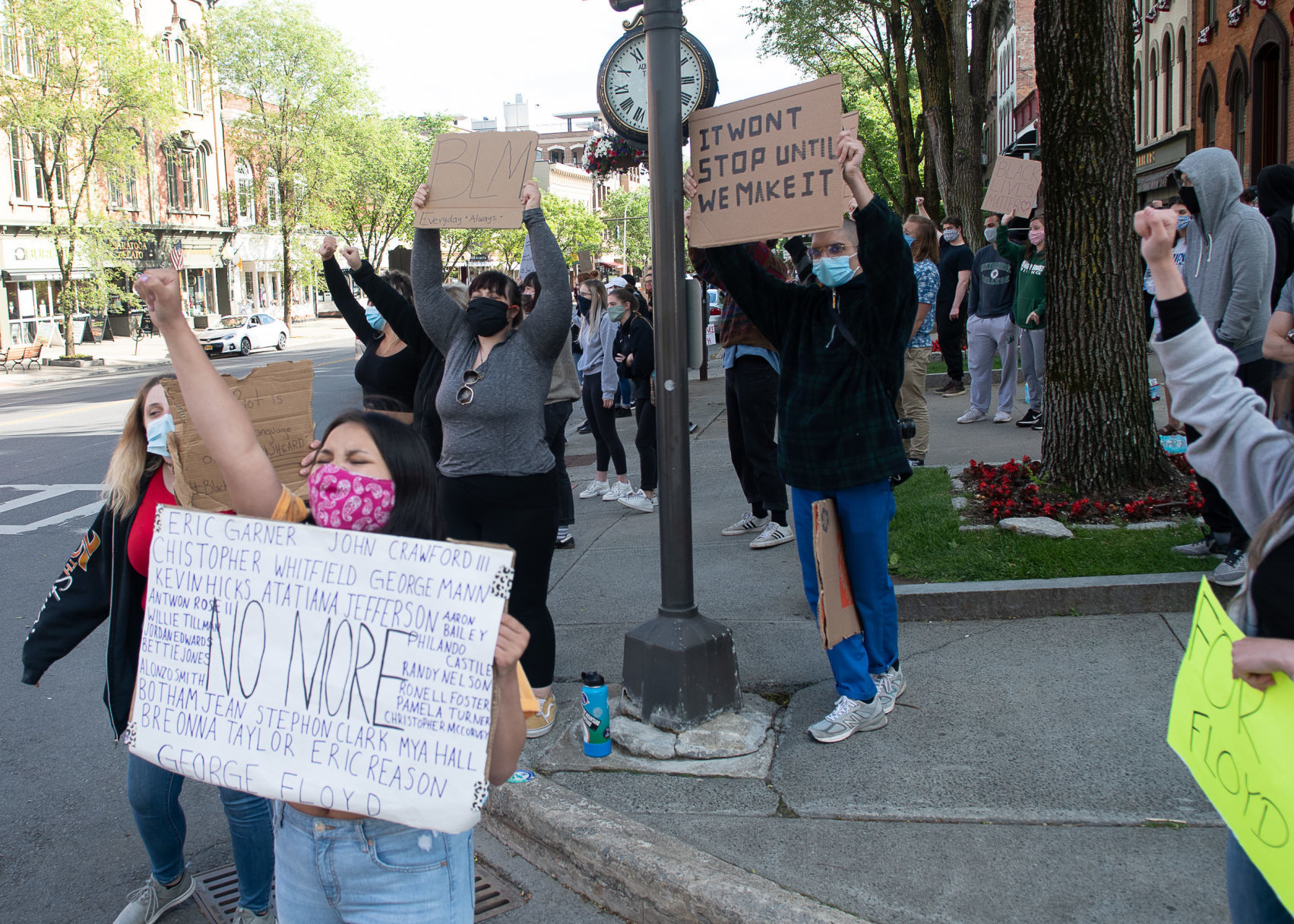 Saratoga Springs protest